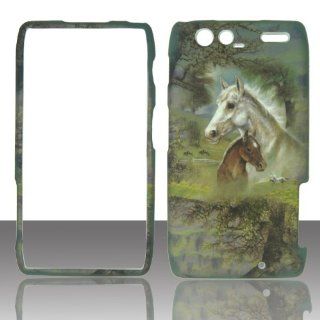 Racing Horses Motorola Droid Razr Maxx XT913 Verizon Wireless, U. S. Cellular Case Cover Hard Protector Phone Cover Snap on Case Faceplates Cell Phones & Accessories