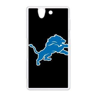 Detroit Lions Team Hard Plastic Back Cover Case for Sony Xperia Z Cell Phones & Accessories