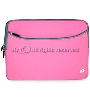 Kroo (Pink) Laptop Sleeve Cover with Accessory Compartment for Samsung ATIV Book 9 Lite NP915S3G K02US 13.3" Multi touch Ultrabook PC Computers & Accessories