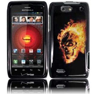 Fire Skull Hard Case Cover for Motorola Droid 4 XT894 Cell Phones & Accessories
