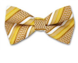 FBTS 10008   Gold   White   Mens Self Tie Bow Tie at  Men�s Clothing store