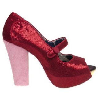 Irregular Choice Sightseeing Platform Womens Mary Jane High Heel Pump, Red, 9 M US Women Pumps Shoes Shoes