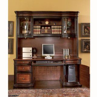 Pergola Double Pedestal Kneehole Credenza Desk   Home Office Desks