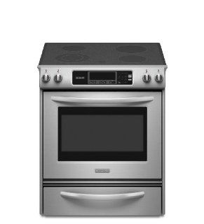 Kitchenaid KESK901SSS Thermal Oven Glass Cooktop Front Control Knobs Architect Series II Appliances