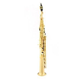 LA Sax 901 LASAX276046L Soprano Saxophone (Brass) Musical Instruments