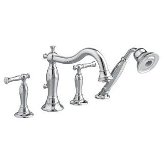American Standard 7440.901.295 Quentin Deck Mount Tub Filler with Personal Hand Shower, Satin Nickel   Tub Filler Faucets  