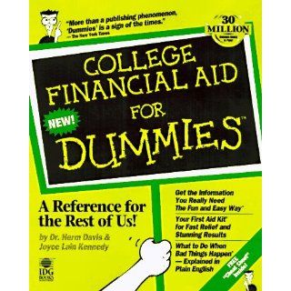 College Financial Aid for Dummies Herm Davis, Joyce Lain Kennedy 9780764550492 Books