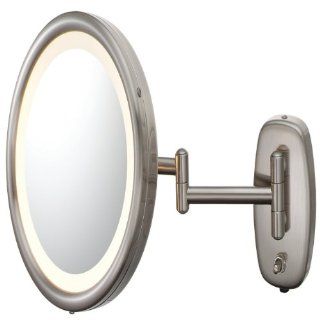 Kimball and Young 903ABN 5X Pivot Arm Lighted Wall Mirror, Brushed Nickel