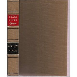 West's Texas Cases, Reported in South Western Reporter, Second Series 924 S.W. 2d   925 S.W.2d West Publishing Co. Books