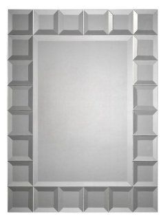 RenWil MT924 Emma Rectangular Mirror in All Glass MT924   Wall Mounted Mirrors