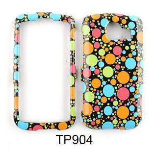 Rainbow Polka Dots & Circles Snap on Cover Faceplate for LG Optimus S ls670 Cell Phones & Accessories