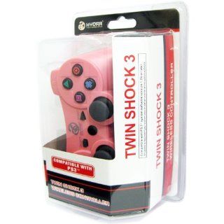 Playstation 3 PS3 Twin Shock 2.4 Ghz Wireless Controller PINK Computers & Accessories