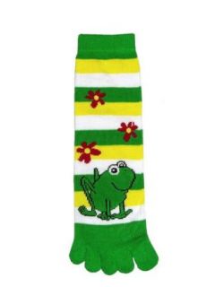 Frog & Flower Toe Socks Fantasy Hosiery Clothing
