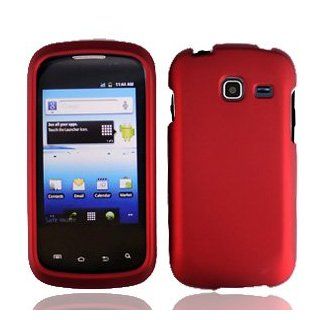 For Cricket Samsung R730 Transfix Accessory   Red Hard Case Proctor Cover + Lf Stylus Pen Cell Phones & Accessories