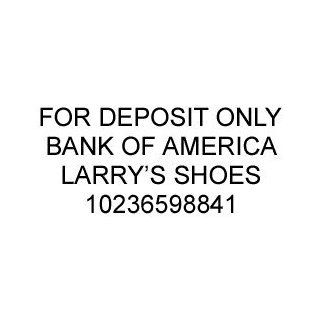 Custom For Deposit Only Stamp (4 Lines)  Business Stamps 