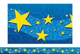 * STARRY NIGHT STRAIGHT BORDER TRIM   Themed Classroom Displays And Decoration