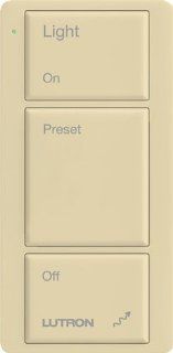 Lutron MRF2 3BRL L IV Maestro Wireless Pico Controller, Ivory   Wall Dimmer Switches  