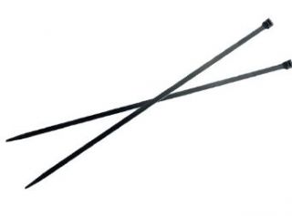 Burndy CT250500RQ0 Unirap Nylon 6/6 UV Heavy Duty Releasable Cable Tie, 0.5" Width, 20" Length, 5" Bundle Diameter, 250 lbs Tensile Strength (Pack of 25)