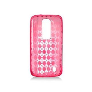 LG Nitro HD P930 Clear Hex Red Flex Transparent Cover Case Cell Phones & Accessories