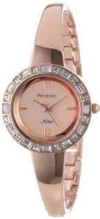 Armitron Women's 75/5130RSRG Swarovski Crystal Accented Rose Gold Tone Bracelet Watch Watches