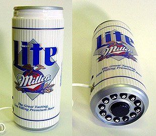 Miller Light Beer Can Telephone   Unique Decorative Items