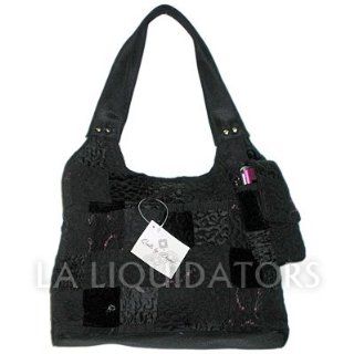 Donna Sharp Black Patch Roomy Bag Quilted Handbag w/ Matching Cell Phone Case by Quilts by Donna Sells in upscale stores for $69.99  Other Products  