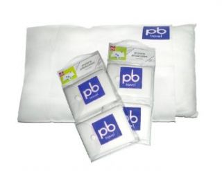 Pb Travel Disposable Pillowcases   White with blue logo Clothing