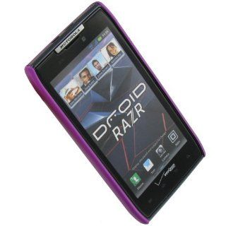 Qmadix SOMTXT912PRO SnapOn Moto Droid RAZR XT912   Face Plate   Retail Packaging   Purple Cell Phones & Accessories