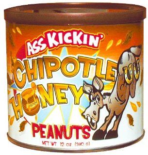 Ass Kickin Chipotle Honey Peanuts   Sweet as the southwest itself A perfect blen  Snack Peanuts  Grocery & Gourmet Food