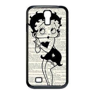 Betty Boop Samsung Galaxy S4 i9500 Case Cartoon Star Top Cases Cover Balck Cell Phones & Accessories