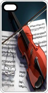 Violin And Bow Laying On Musical Score Clear Plastic Case for Apple iPhone 4 or iPhone 4s Cell Phones & Accessories