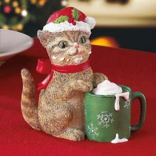 Lenox 2012 Annual Cat Collection "Kitty's Cup of Cocoa" Resin Figurine (Undated Figurine with 2012 Certificate)  