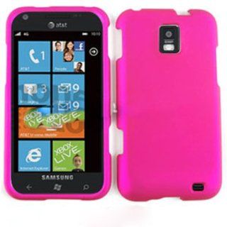 For Samsung Focus S I937 Non Slip Hot Pink Matte Case Accessories Cell Phones & Accessories