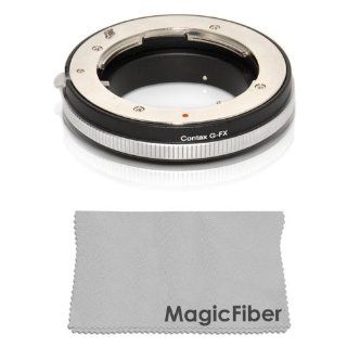 Mount Adapter for Contax G Lens on Fujifilm X Pro 1 Mount Camera + MagicFiber Microfiber Lens Cleaning Cloth  Camera & Photo