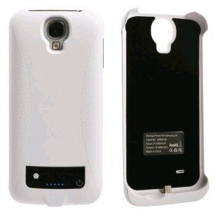 Power Case for Samsung Galaxy S4   White (3000mAh Li Polymer Battery Pack Case) Computers & Accessories