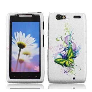 Motorola Droid RAZR Maxx XT916 Case   Vibrant Butterfly Hard Snap on Cover Cell Phones & Accessories
