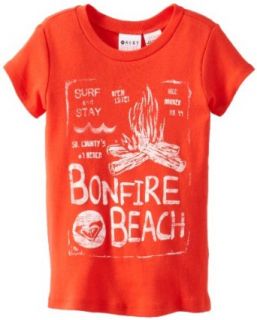 Roxy Girls 2 6X Bonfire Beach, Cherry Red, 2T Clothing