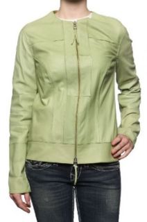Cristiano di Thiene Leather Jacket CATCH, Color Green, Size 38 Leather Outerwear Jackets