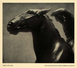 1915 Print Sculptor Josef Mullner Bronze Horse Rider Still Life Statue Germany   Original Halftone Print   Horse And Rider Statue