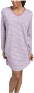 Dockers Women's Reversible Striped Sleepshirt, Orchid, Large