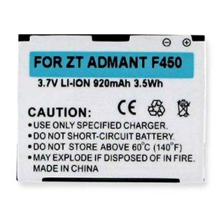 ZTE F555 Cell Phone Battery (Li Ion 3.7V 920mAh) Rechargable Battery   Replacement For ZTE Adamant F450 Cellphone Battery Cell Phones & Accessories