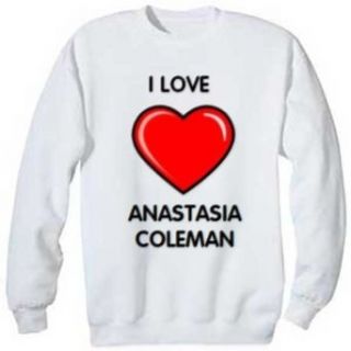 I Love Anastasia Coleman Sweatshirt, 2XL Clothing