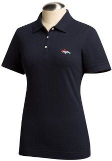 NFL Denver Broncos Women's Ace Polo, Navy Blue  Clothing