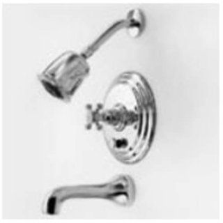 Newport Brass 3 922BP/54 Astor Single Handle Tub and Shower Faucet Trim with Metal Cross Handle, Black   Bathtub And Showerhead Faucet Systems  