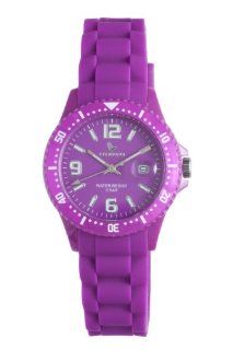 Laurens Women's GW41B922Y Colored Rubber Purple Rubber Rotating Bezel Date Watch at  Women's Watch store.