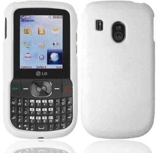 White Hard Cover Case for LG 500G Cell Phones & Accessories