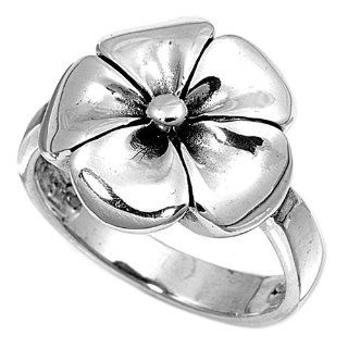 Maria's Flower Ring Sterling Silver 925 Purity Ring Jewelry