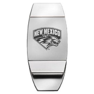 University of New Mexico   Two Toned Money Clip   Silver Sports & Outdoors