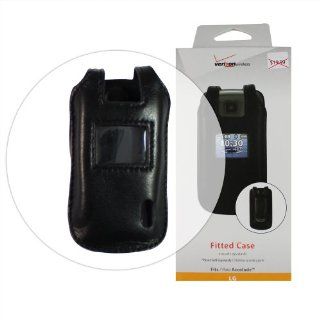 Verizon Black Leather Clip Case for LG Accolade Cell Phone Cell Phones & Accessories