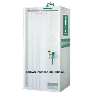 Haws 9040, Privacy Curtain, Designed to be used with 8605WC, 3 Sided Free Standing Combination Emergency Drench Shower and Eye/Face Wash Units